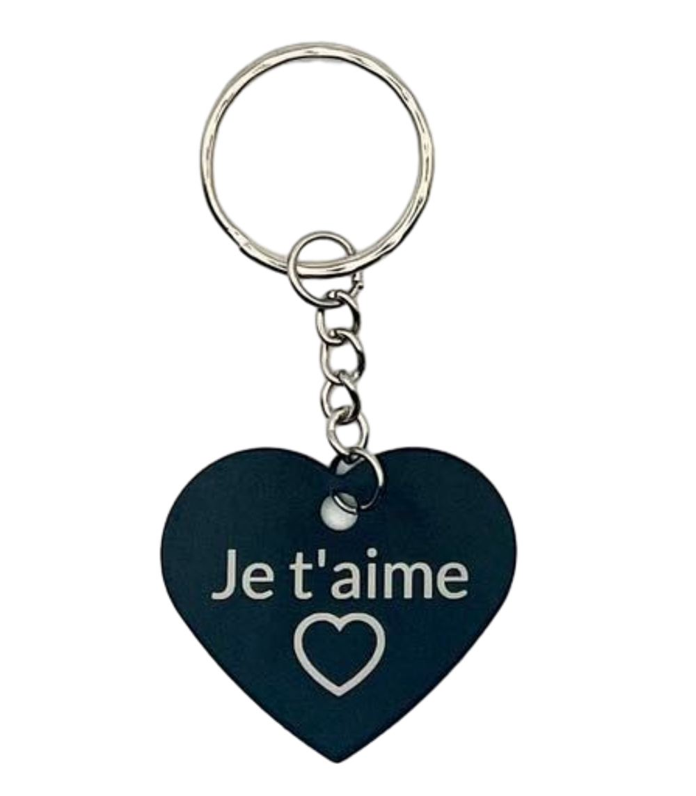 Plaque en forme de cœur en aluminium - L'usine à délire