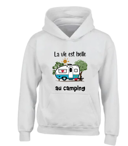 Coton ouaté Unisexe La vie est belle au camping - L'usine à délire